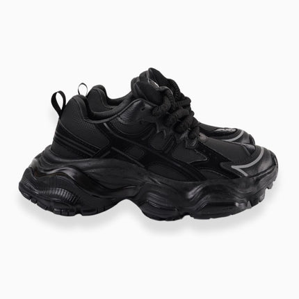 Tenis deportivos negros chunky