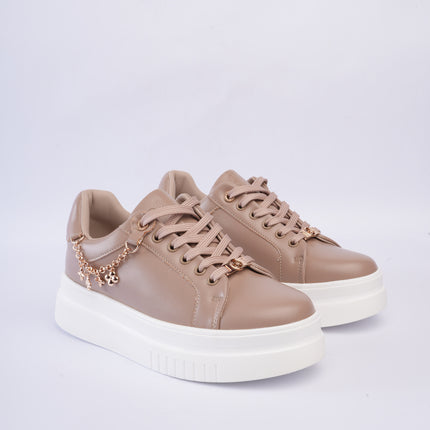 Tenis kaki con cadena