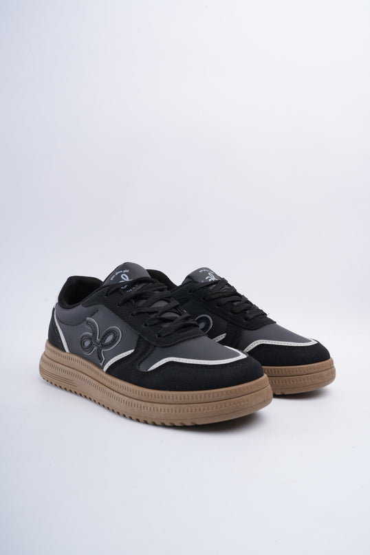 Tenis negros x gamuza
