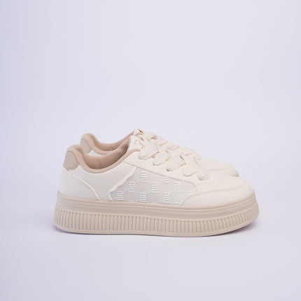 Tenis offwhite con plataforma