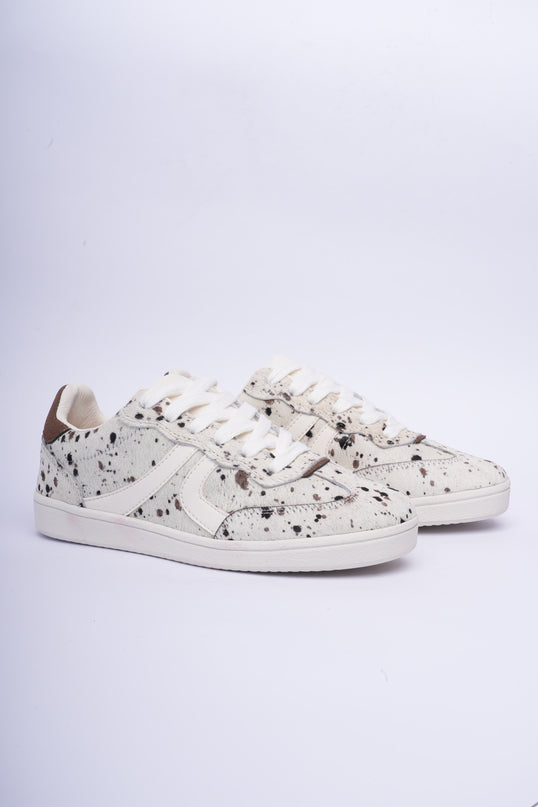 Tenis planos animal print beige