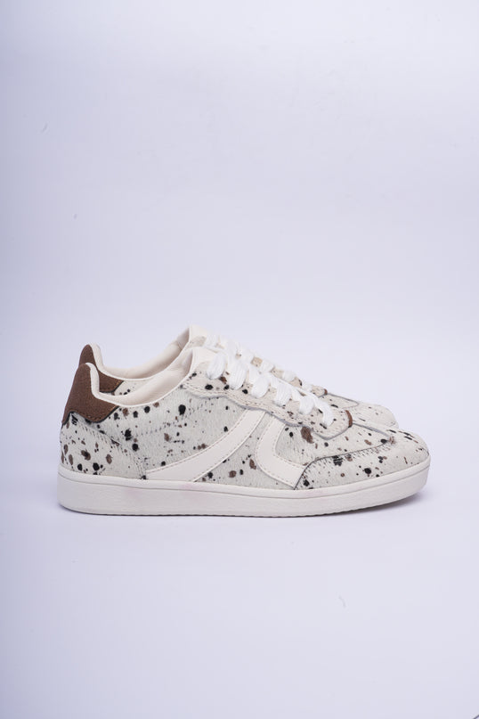 Tenis planos animal print beige