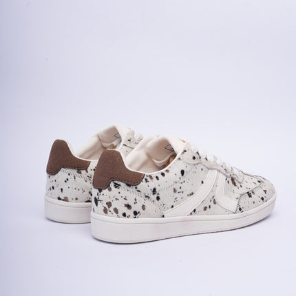 Tenis planos animal print beige