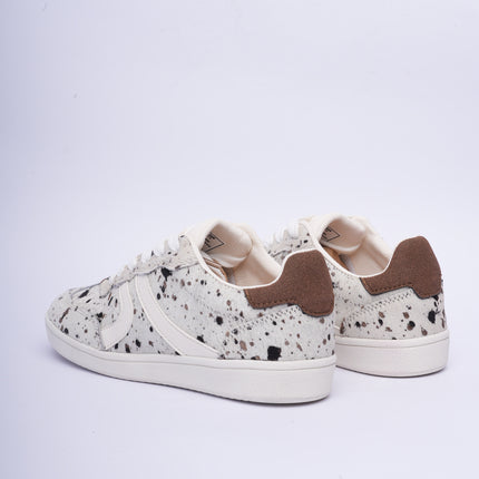 Tenis planos animal print beige