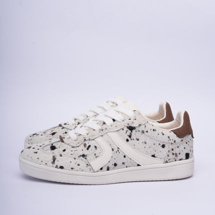 Tenis planos animal print beige