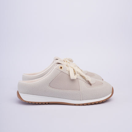 Tenis planos beige destalonados