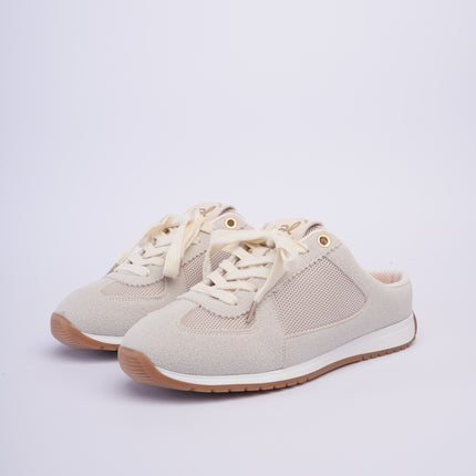 Tenis planos beige destalonados