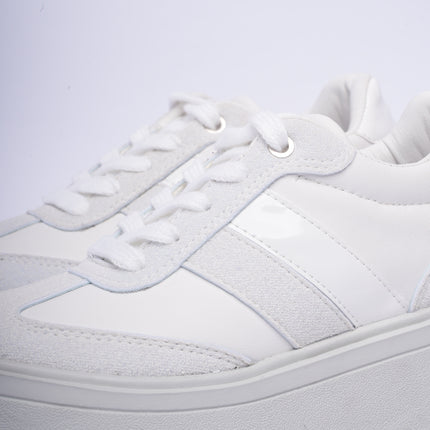 Tenis plataforma alta grises