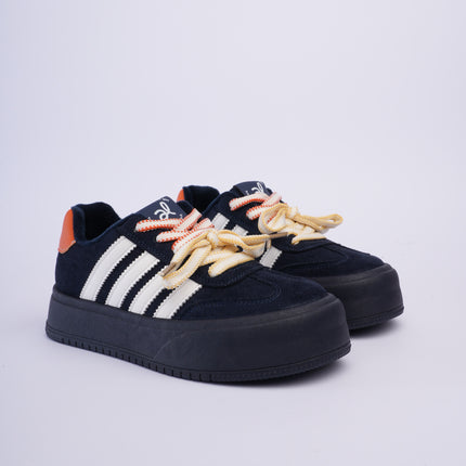 Tenis plataforma azul oscuro