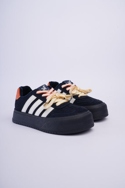Tenis plataforma azul oscuro