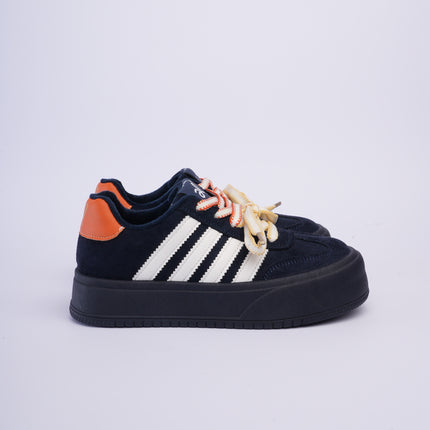 Tenis plataforma azul oscuro