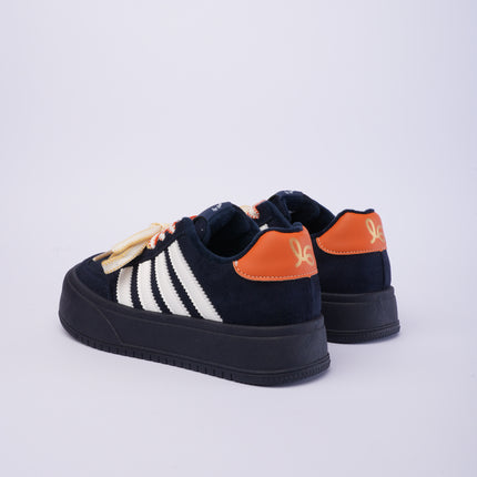 Tenis plataforma azul oscuro