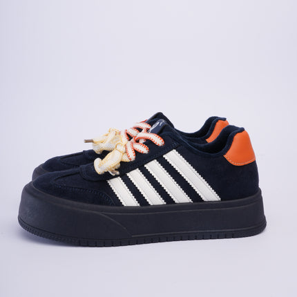 Tenis plataforma azul oscuro