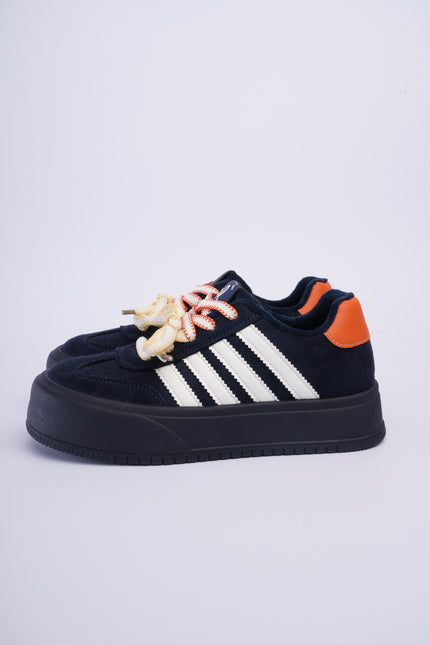 Tenis plataforma azul oscuro