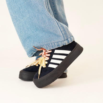 Tenis plataforma azul oscuro