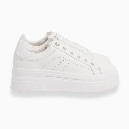 Tenis plataforma blancos clásicos