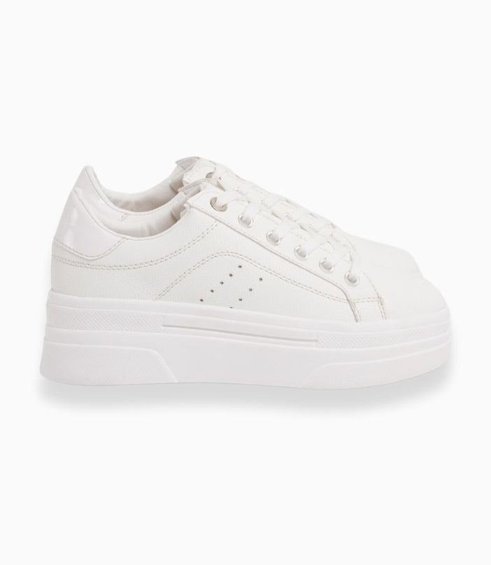 Tenis plataforma blancos clásicos