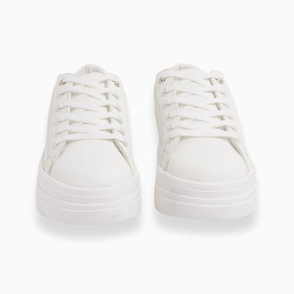 Tenis plataforma blancos clásicos