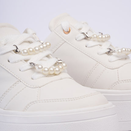 Tenis plataforma blancos destalonados