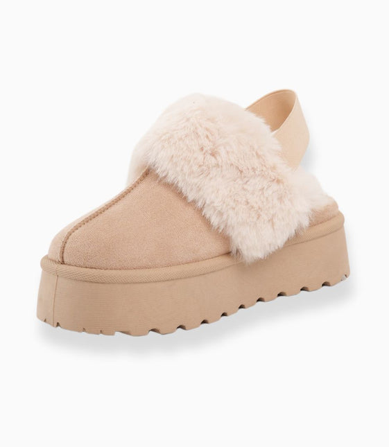 SUECOS BEIGE CON PELUCHE