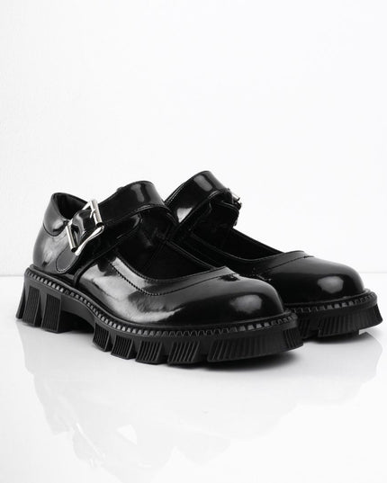 Mocasín estilo mafalda brillante