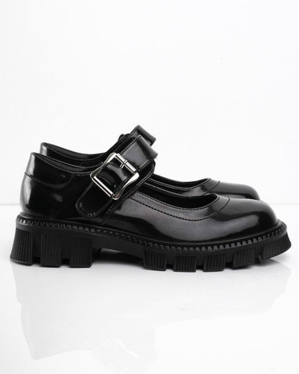 Mocasín estilo mafalda brillante