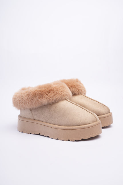 Zapatos ugg beige con peluche