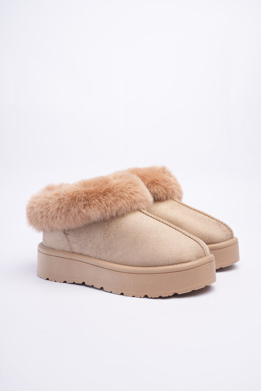 Zapatos ugg beige con peluche