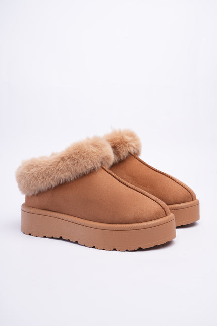 Zapatos ugg miel con peluche
