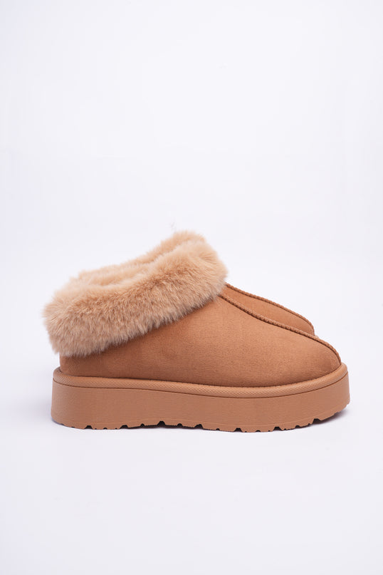 Zapatos ugg miel con peluche