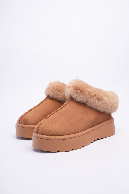 Zapatos ugg miel con peluche